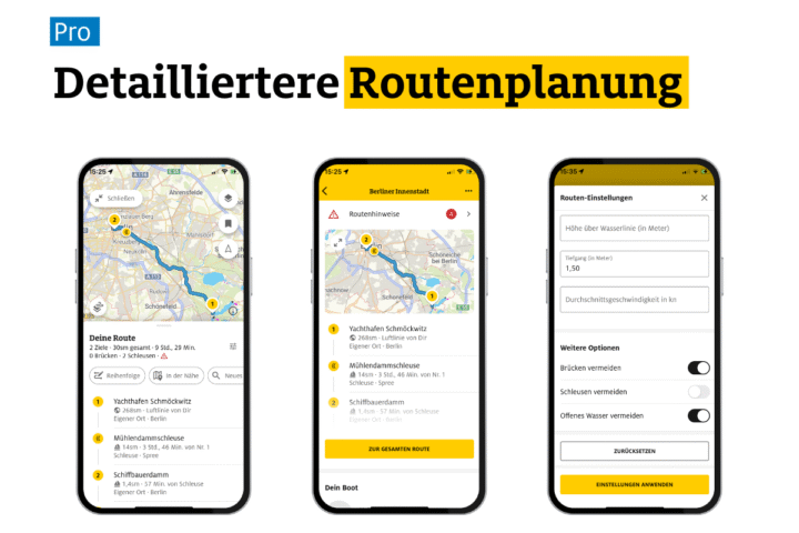 ADAC Skipper App Pro Routenplanung