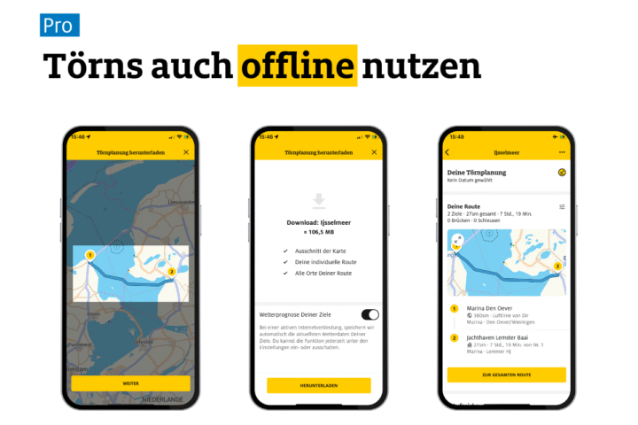 ADAC Skipper App Pro Offline-Modus