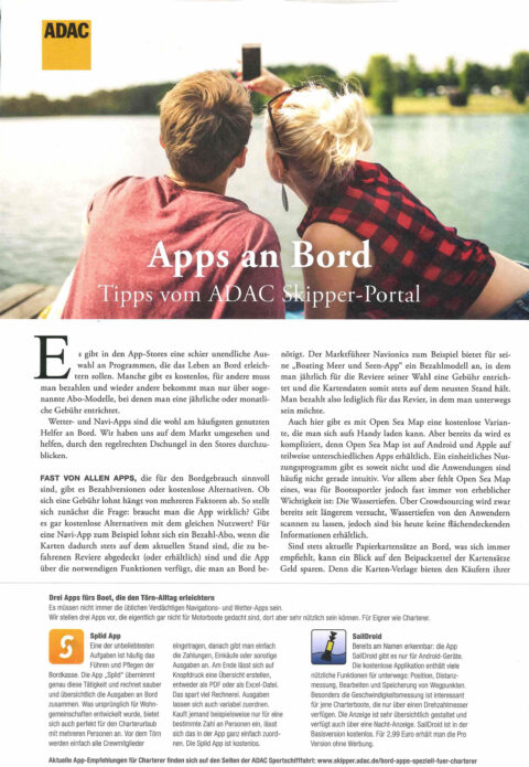 Apps an Bord - Seenland Magazin