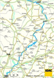 Karte vom Canal des Vosges