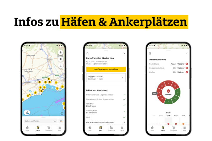 Infos zu Häfen und Ankerplätzen ADAC Skipper App