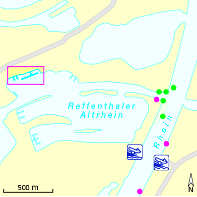 Karte Marina Motorboot-Club Speyer