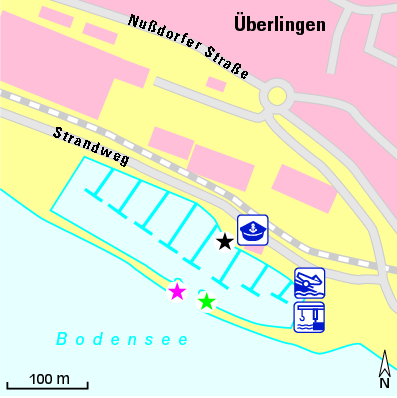 Karte Marina Sportboothafen Ost
