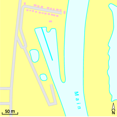 Karte Marina Schweinfurter Yacht- u. Wassersportclub