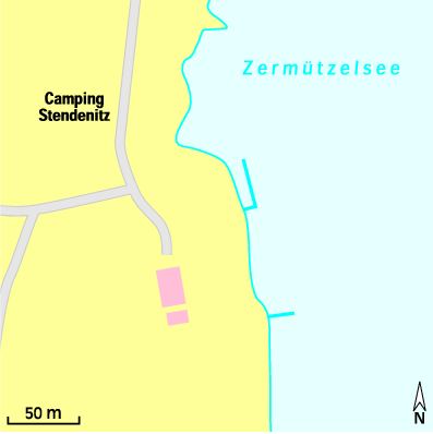 Karte Marina Campingplatz Stendenitz