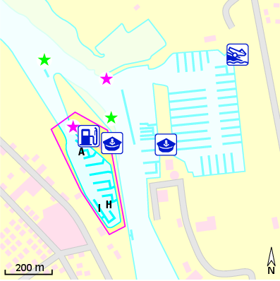 Karte Marina Koninklijke Yachtclub Nieuwpoort