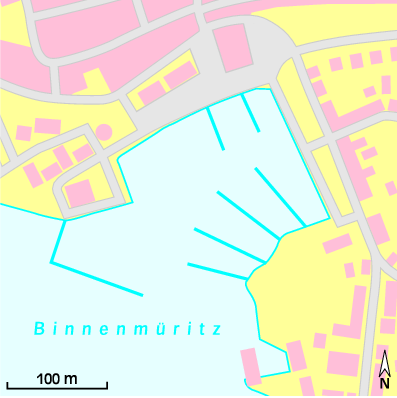 Karte Marina im-jaich Stadthafen Waren