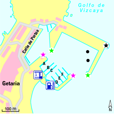 Karte Marina Puerto Deportivo Getaria