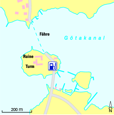 Karte Marina Stegeborgs Hamn