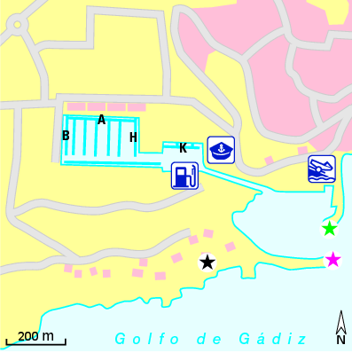 Karte Marina Marina de Albufeira