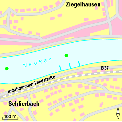 Karte Marina Hafenanlage Schlierbach