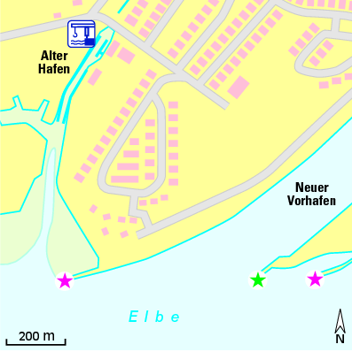 Karte Marina Alter Hafen Brunsbüttel