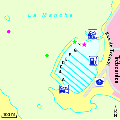 Karte Marina Port Trébeurden