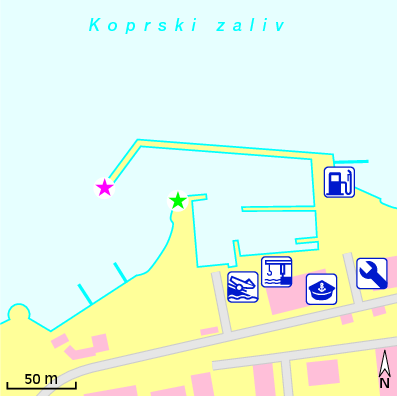 Karte Marina Marina Koper