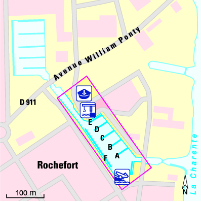 Karte Marina Port de Plaisance – Bassin 1