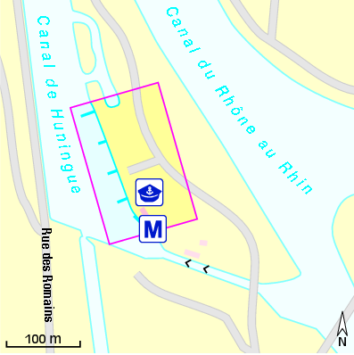 Karte Marina Port des Ecluses Kembs-Niffer