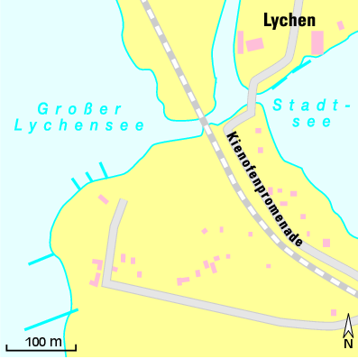 Karte Marina Stadthafen Lychen