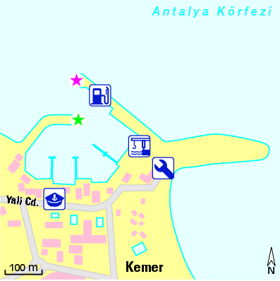 Karte Marina Kemer Türkiz Marina