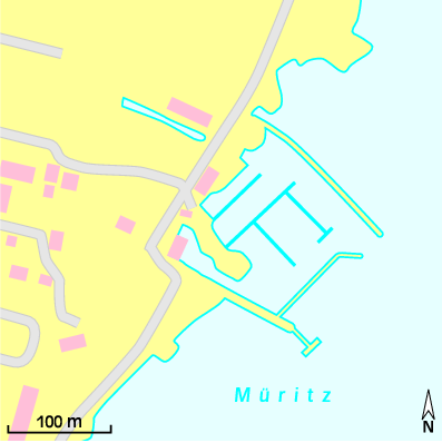 Karte Marina Yachthafen am Schloss