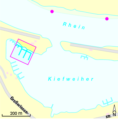 Karte Marina Motorbootclub Pfalz Ludwigshafen