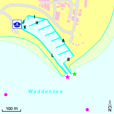 Karte Marina Stichting Aanloophaven Vlieland