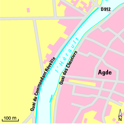 Karte Marina Port de Agde
