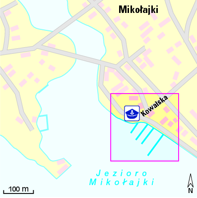 Karte Marina Wioska Żeglarska Mikołajki