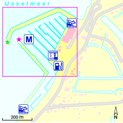 Karte Marina Jachthaven Stichting Andijk
