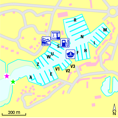 Karte Marina Port du Crouesty