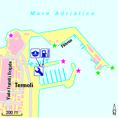 Karte Marina Marina di San Pietro