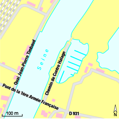 Karte Marina Port aux Cerises