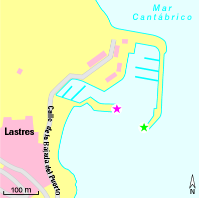 Karte Marina Puerto de Lastres