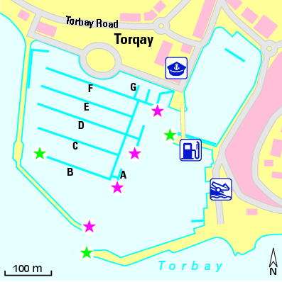 Karte Marina Torquay Marina