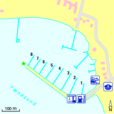 Karte Marina Middelfart Marina