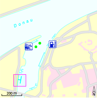 Karte Marina 1. Steyrer Yacht-Club