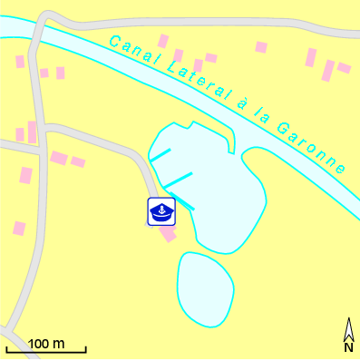 Karte Marina Port de Plaisance La Réole