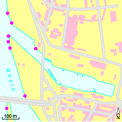 Karte Marina Ruhrorter-Yacht-Club