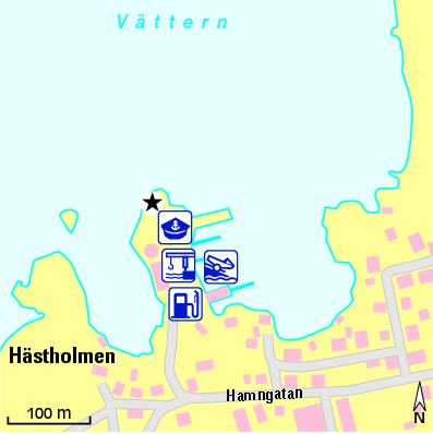 Karte Marina Hästholmen Gästhamn