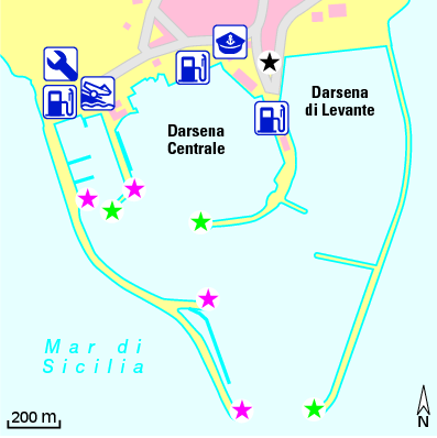 Karte Marina Marina di Cala del Sole