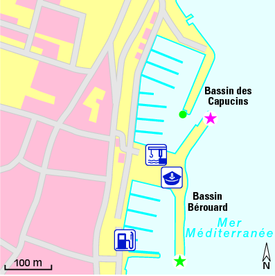 Karte Marina Port de plaisance de La Ciotat