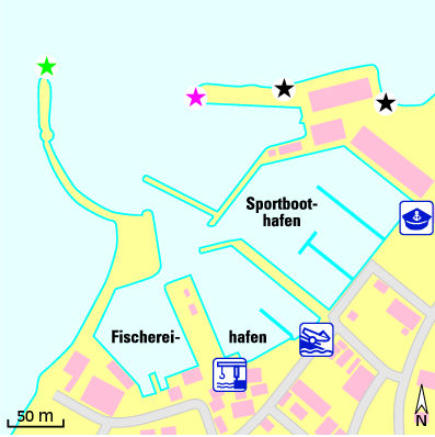 Karte Marina Bagenkop Havn
