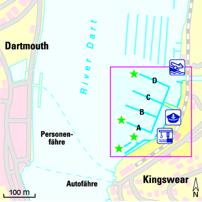 Karte Marina Darthaven Marina