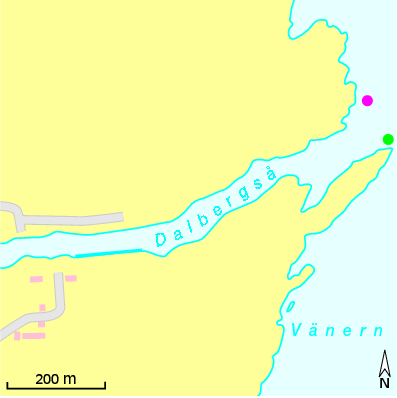 Karte Marina Dalbergså Camping & Gästhamn