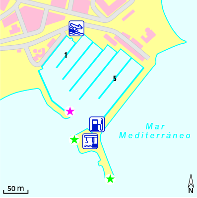 Karte Marina Club Náutico Torre Horadada