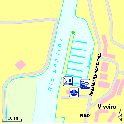 Karte Marina Puerto Deportivo de Viveiro