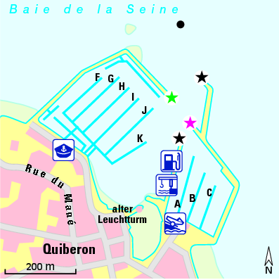Karte Marina Port Haliguen