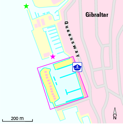 Karte Marina Queensway Quay Marina