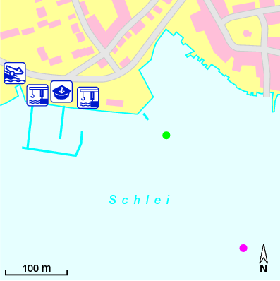 Karte Marina Schleswiger Stadthafen