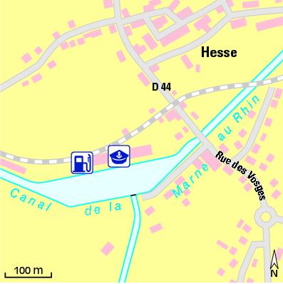 Karte Marina Le Boat Hesse