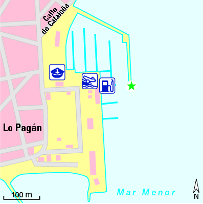 Karte Marina Club Náutico lo Pagán
